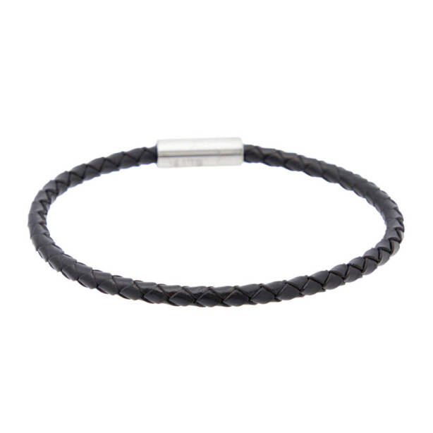 Siyah Deri Erkek Bileklik - E1BLK0410341-D62 - 1
