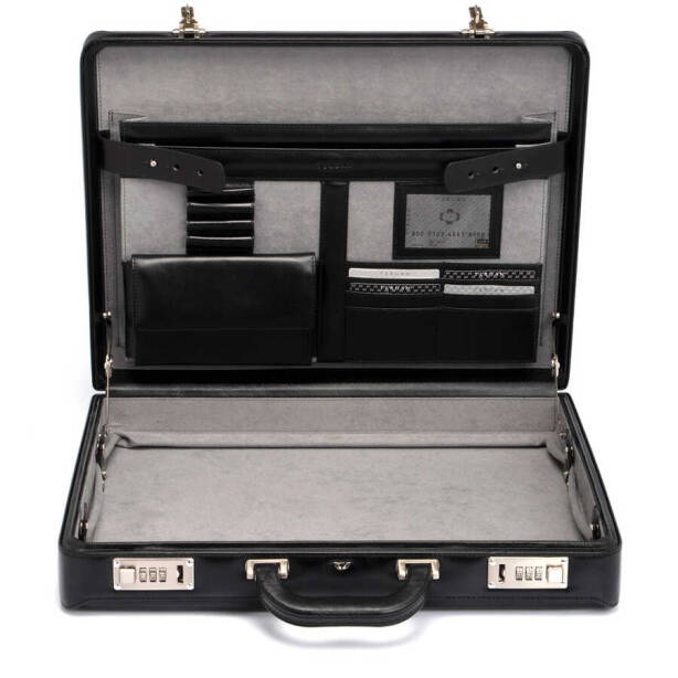 Siyah Hakiki Deri Erkek Bond Çantası - S1BD00004402-B06 - 4