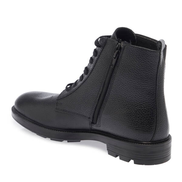 Siyah Hakiki Deri Erkek Bot - E23K1BT56518-A41 - 3