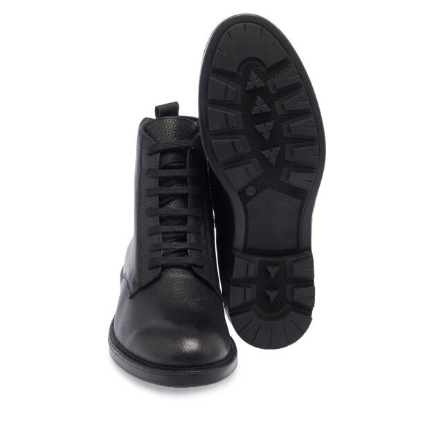 Siyah Hakiki Deri Erkek Bot - E23K1BT56518-A41 - 4