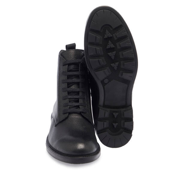 Siyah Hakiki Deri Erkek Bot - E23K1BT56518-A41 - 4