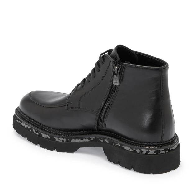 Siyah Hakiki Deri Erkek Bot - E23K1BT56532-A23 - 3