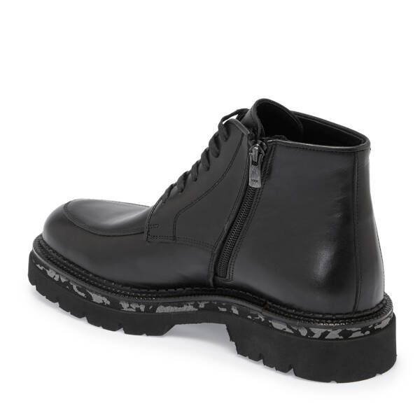 Siyah Hakiki Deri Erkek Bot - E23K1BT56532-A23 - 3