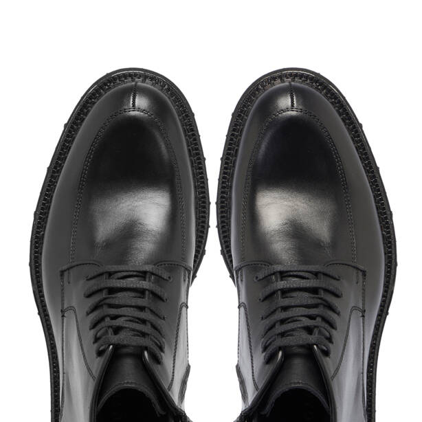 Siyah Hakiki Deri Erkek Bot - E23K1BT56532-A23 - 5