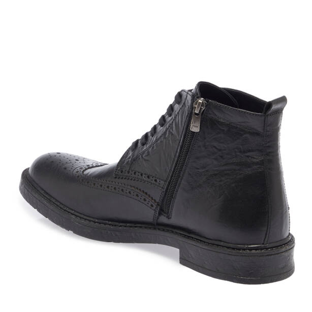 Siyah Deri Erkek Bot - E23K1BT56538-A23 - 2