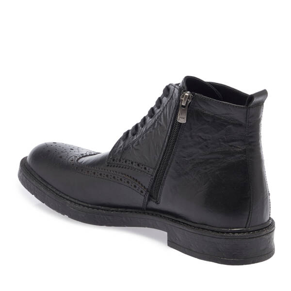 Siyah Deri Erkek Bot - E23K1BT56538-A23 - 2