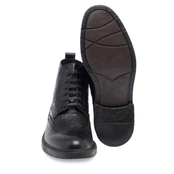 Siyah Deri Erkek Bot - E23K1BT56538-A23 - 4