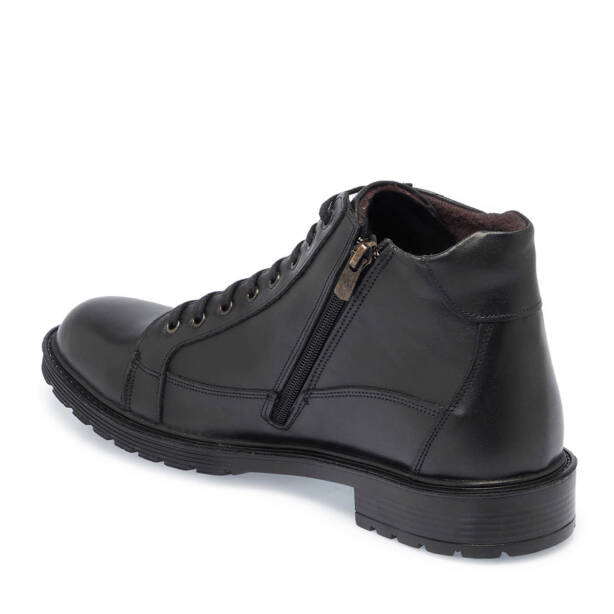 Siyah Deri Erkek Bot - E24K1BT57263-A23 - Tergan