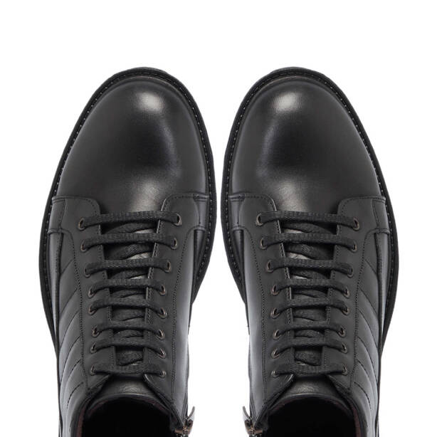 Siyah Deri Erkek Bot - E24K1BT57263-A23 - Tergan