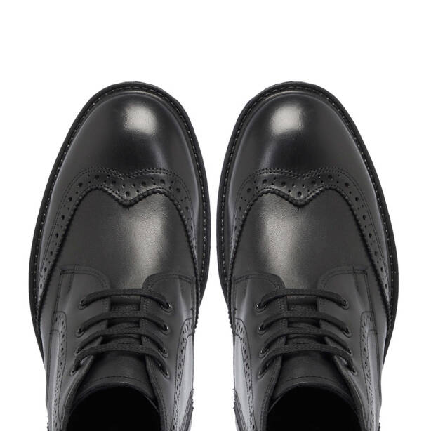 Siyah Deri Erkek Bot - E24K1BT57265-A23 - Tergan