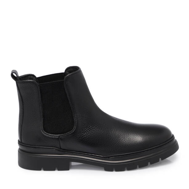 Siyah Deri Erkek Bot - E25K1BT57381-A23 - 3