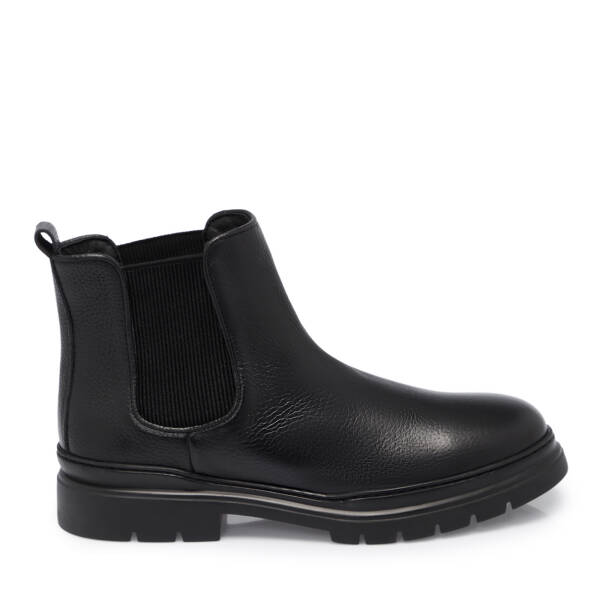 Siyah Deri Erkek Bot - E25K1BT57381-A23 - 3