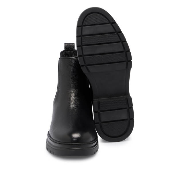 Siyah Deri Erkek Bot - E25K1BT57381-A23 - 4