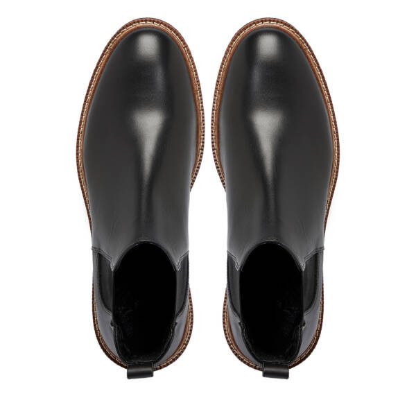 Siyah Deri Erkek Bot - E25K1BT57427-A55 - 5