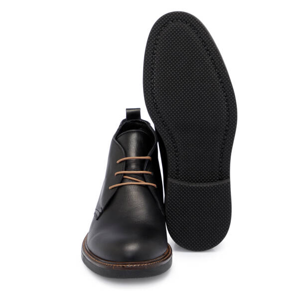 Siyah Deri Erkek Bot - E25K1BT57436-A23 - 4