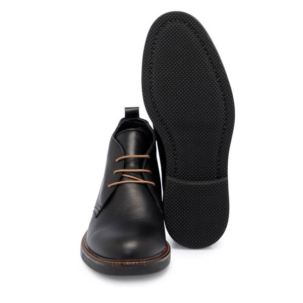 Siyah Deri Erkek Bot - E25K1BT57436-A23 - 4