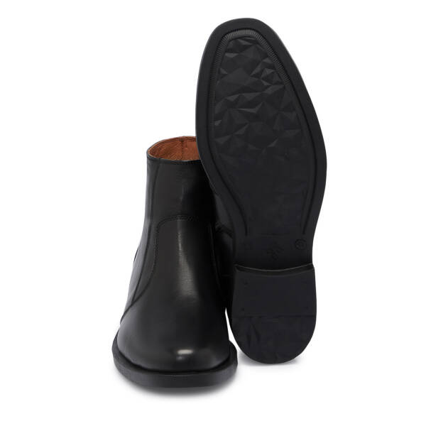 Siyah Hakiki Deri Erkek Bot - E25K1BT57479-A23 - 4