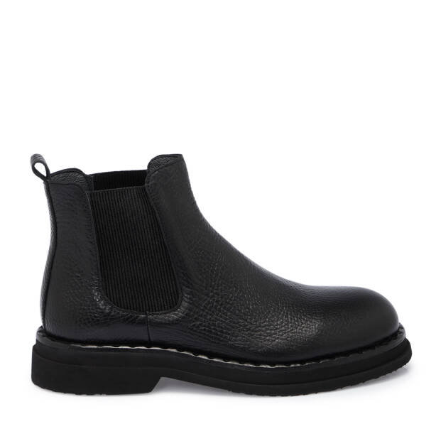 Siyah Deri Erkek Bot - E25K1BT57495-A23 - 3