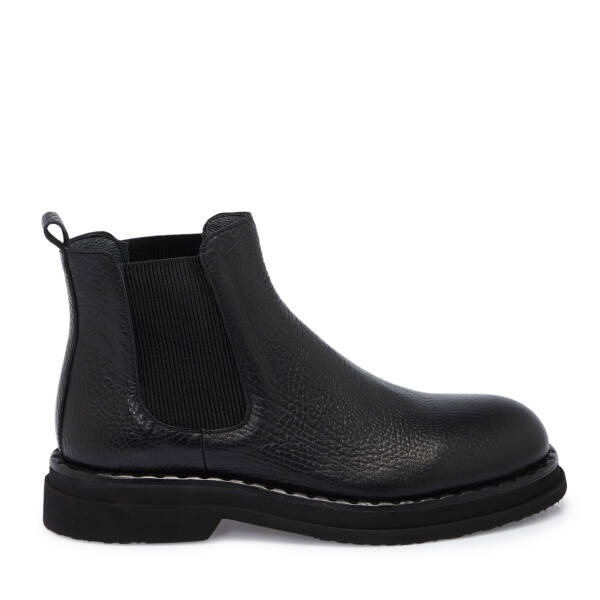 Siyah Deri Erkek Bot - E25K1BT57495-A23 - 3