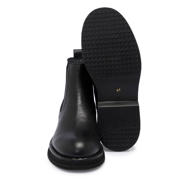 Siyah Deri Erkek Bot - E25K1BT57495-A23 - 4