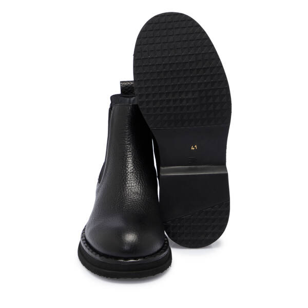 Siyah Deri Erkek Bot - E25K1BT57495-A23 - 4