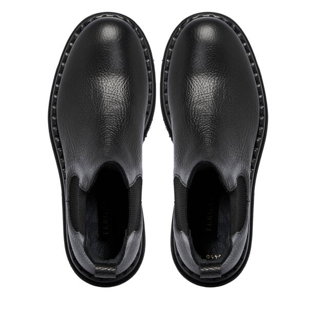 Siyah Deri Erkek Bot - E25K1BT57495-A23 - 5