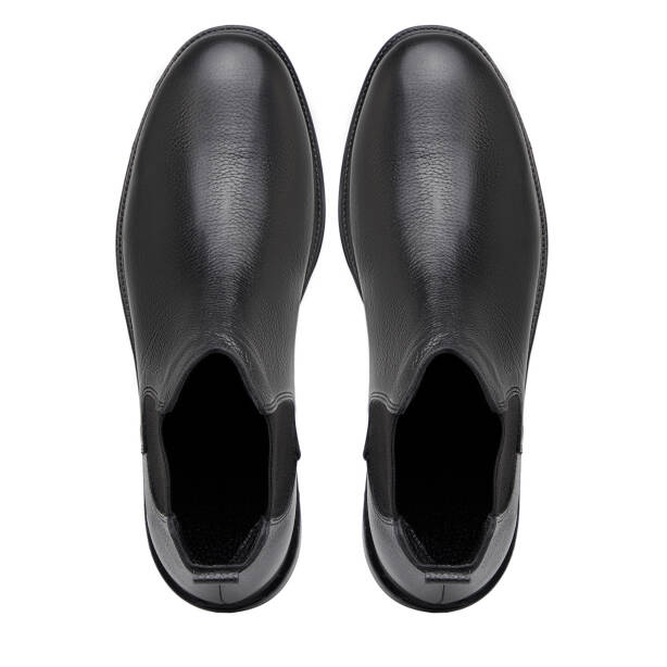 Siyah Hakiki Deri Erkek Bot - E25K1BT57656-A23 - Tergan