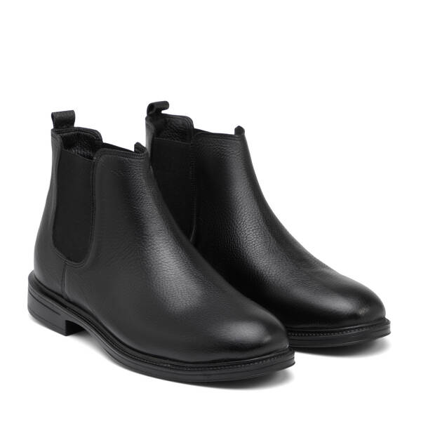 Siyah Hakiki Deri Erkek Bot - E25K1BT57656-A23 - 2