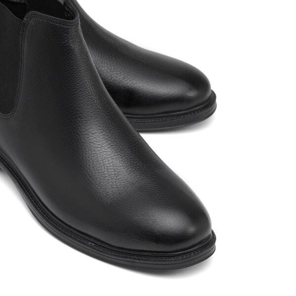 Siyah Hakiki Deri Erkek Bot - E25K1BT57656-A23 - 3