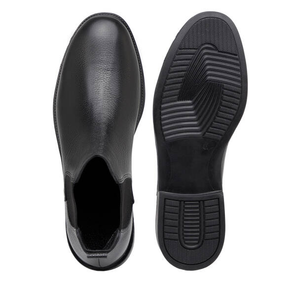 Siyah Hakiki Deri Erkek Bot - E25K1BT57656-A23 - 6