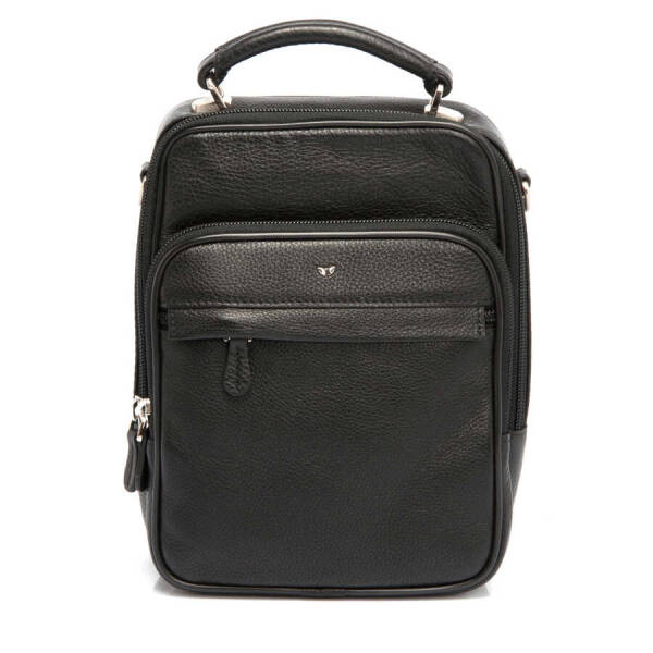 Siyah Deri Erkek Çapraz Askılı Çanta - S1AC00002923-A6F - 1