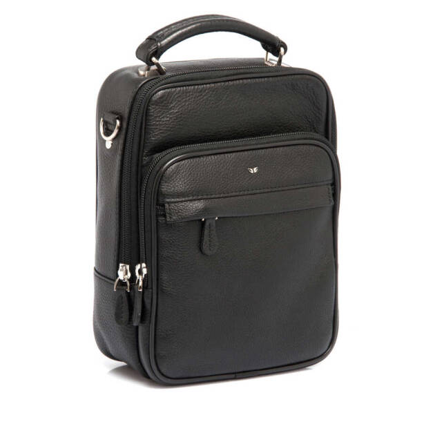 Siyah Deri Erkek Çapraz Askılı Çanta - S1AC00002923-A6F - 2