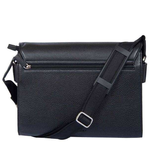 Siyah Hakiki Deri Erkek Çapraz Askılı Çanta - S1AC00002963-A41 - 2