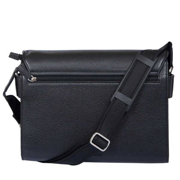 Siyah Hakiki Deri Erkek Çapraz Askılı Çanta - S1AC00002963-A41 - 2