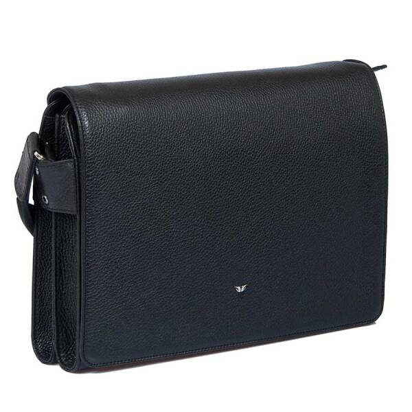 Siyah Hakiki Deri Erkek Çapraz Askılı Çanta - S1AC00002963-A41 - 3