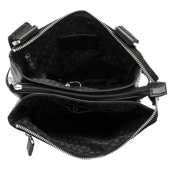 Siyah Hakiki Deri Erkek Çapraz Askılı Çanta - S1AC00021110-A85 - 4