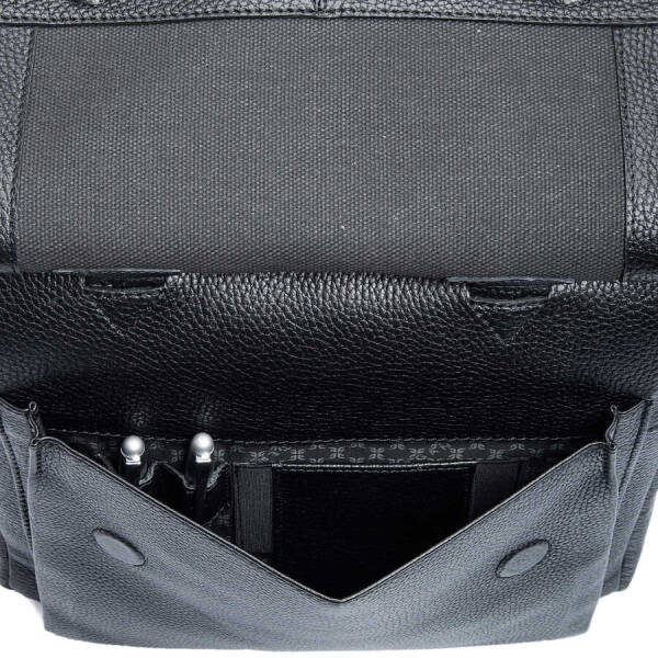 Siyah Hakiki Deri Erkek Çapraz Askılı Çanta - S1AC00021139-A41 - 4