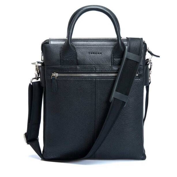 Siyah Hakiki Deri Erkek Çapraz Askılı Çanta - S1AC00021184-A6F - 3