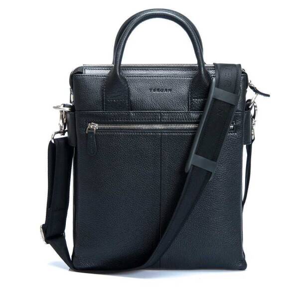 Siyah Hakiki Deri Erkek Çapraz Askılı Çanta - S1AC00021184-A6F - 3