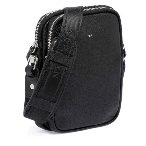 Siyah Deri Erkek Çapraz Askılı Çanta - S1AC00021187-A6F - Tergan