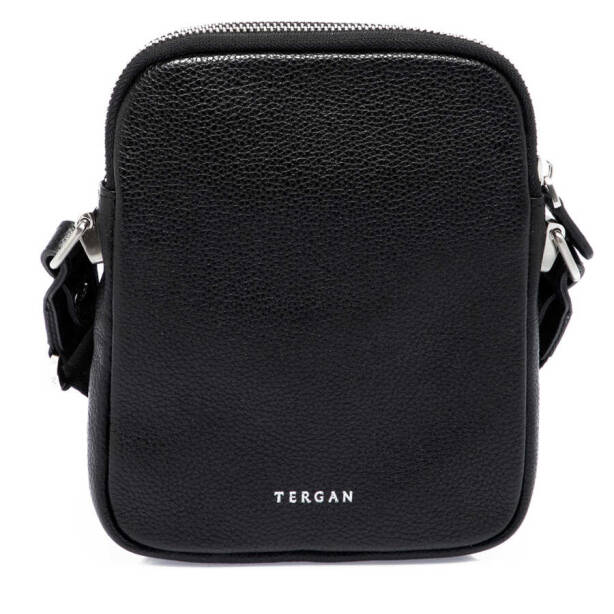 Siyah Deri Erkek Çapraz Askılı Çanta - S1AC00021187-A6F - Tergan