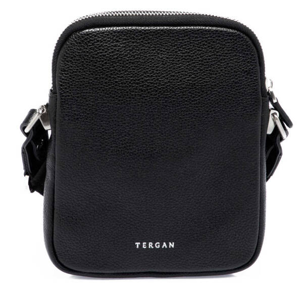 Siyah Hakiki Deri Erkek Çapraz Askılı Çanta - S1AC00021187-A6F - 3