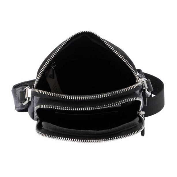 Siyah Deri Erkek Çapraz Askılı Çanta - S1AC00021187-A6F - Tergan