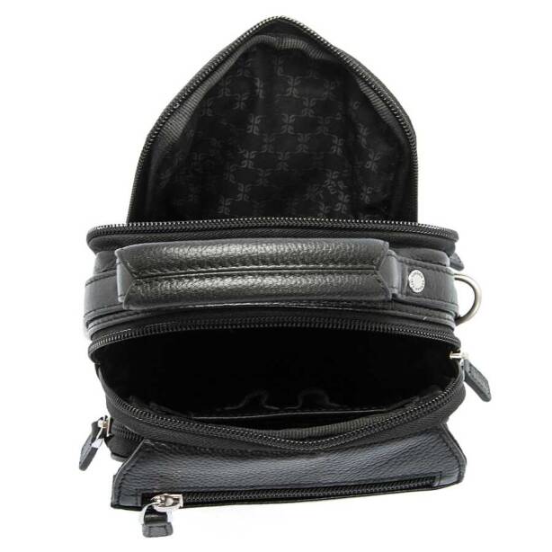 Siyah Deri Erkek Çapraz Askılı Çanta - S1AC00021285-A6F - Tergan