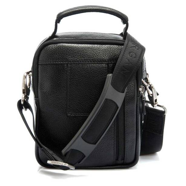 Siyah Hakiki Deri Erkek Çapraz Askılı Çanta - S1AC00021285-A6F - 3