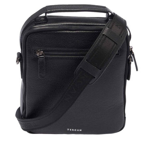 Siyah Hakiki Deri Erkek Çapraz Askılı Çanta - S1AC00021399-A6F - 3