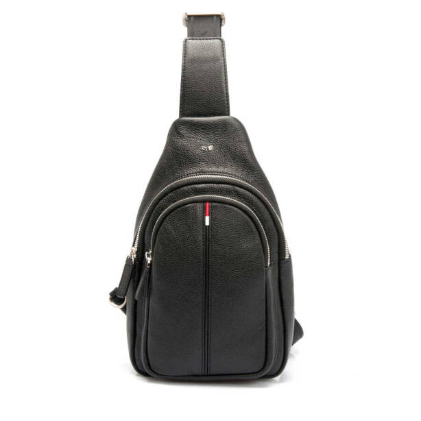 Siyah Deri Erkek Çapraz Askılı Çanta - S1AC00021401-A6F 