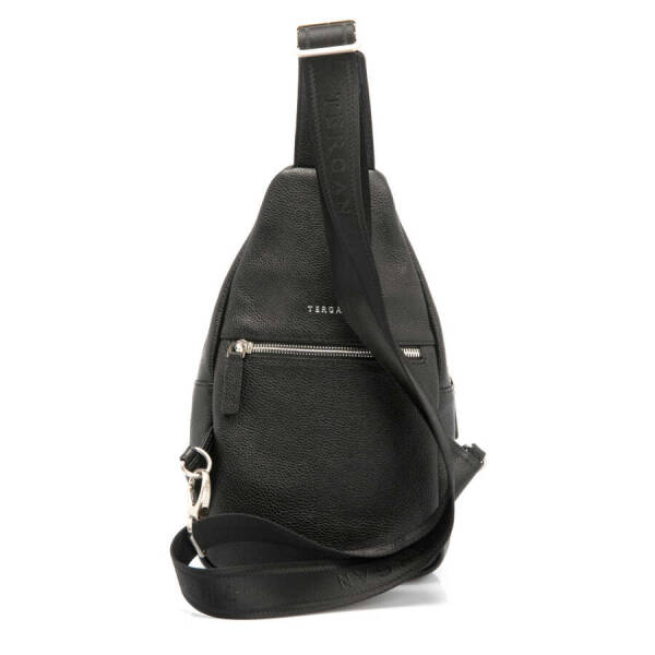 Siyah Hakiki Deri Erkek Çapraz Askılı Çanta - S1AC00021401-A6F - 3