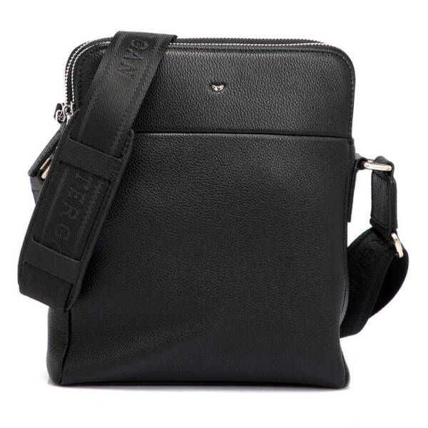 Siyah Hakiki Deri Erkek Çapraz Askılı Çanta - S1AC00021408-A6F - 1