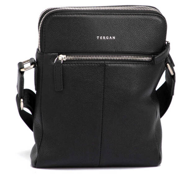 Siyah Hakiki Deri Erkek Çapraz Askılı Çanta - S1AC00021408-A6F - 3